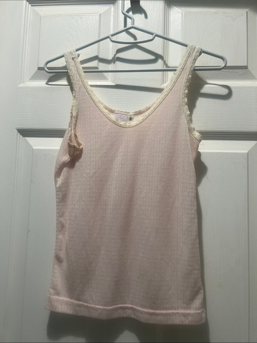 Patagonia Pale Pink Lace-Trim Camisole